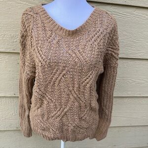 Classic Old Navy M Tan Knit Sweater